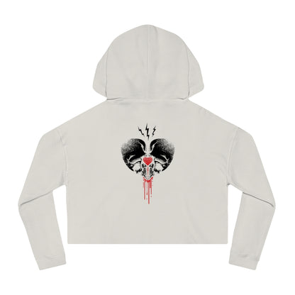 CREATE DESTROY Cropped Hooded Sweatshirt