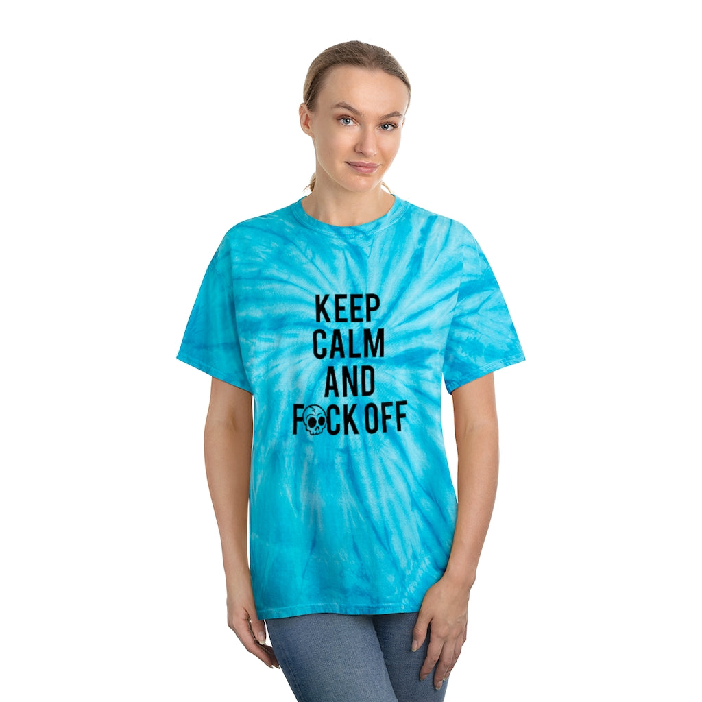 KEEP CALM AND F*CK OFF Tie-Dye Tee / Cyclone