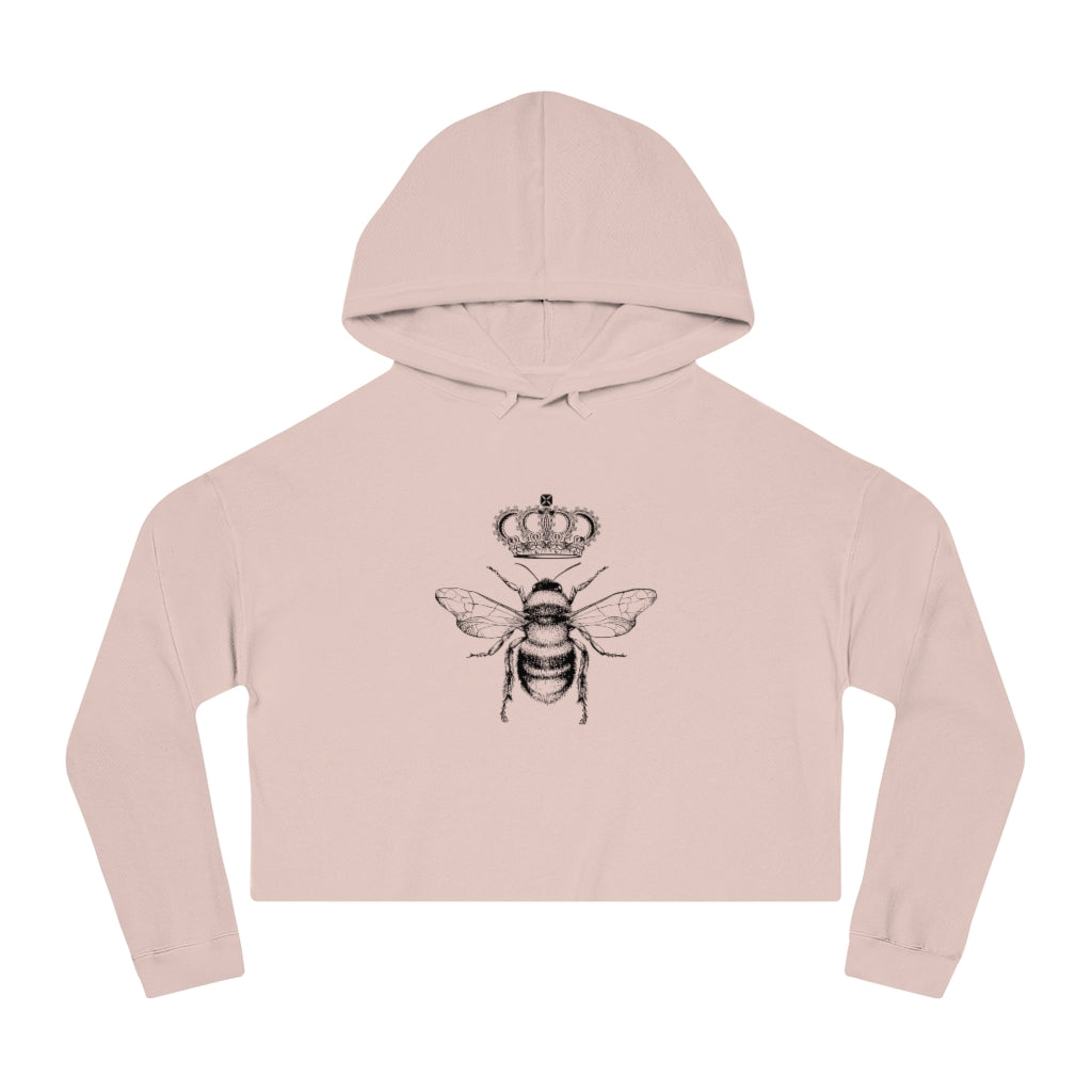 QB CLASSY QUEEN BEE Cropped Hooded Sweatshirt