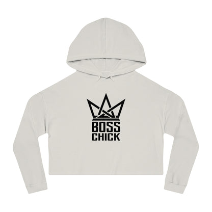 BOSS CHICK Cropped Hooded Sweatshirt