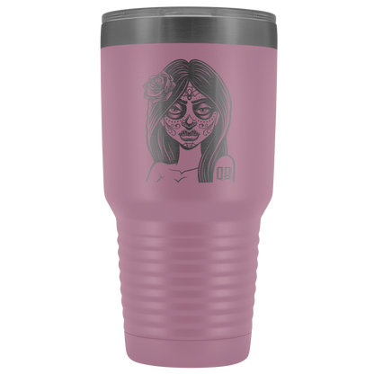 QB CLASSY DAY OF THE DEAD TUMBLER