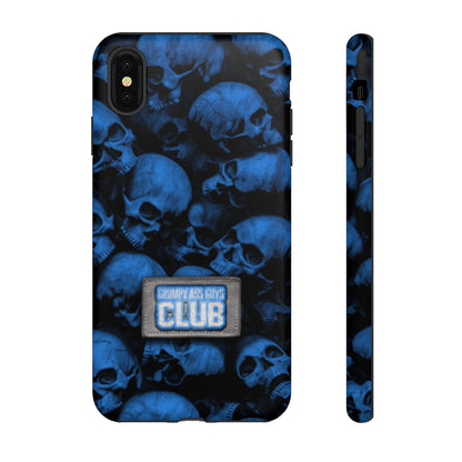 GRUMPY ASS GUYS CLUB BLUE SKULL Tough Phone Case