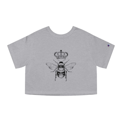 QB CLASSY QUEEN BEE Champion Women's Heritage Cropped T-Shirt