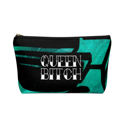 QUEEN BITCH TATTOO TITLE GRAFFITI Accessory Pouch