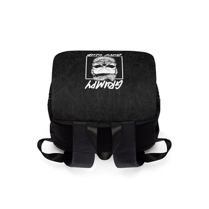 GRUMPY GUYS CLUB SKULL Casual Shoulder Backpack