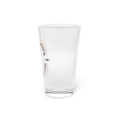 TOO MUCH FIND LESS PINT GLASS