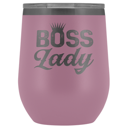 BOSS LADY WINE TUMBLER