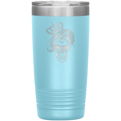 LONG LIVE THE QUEEN SKULL 20 OZ TUMBLER