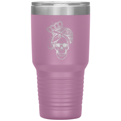 LONG LIVE THE QUEEN SKULL TUMBLER