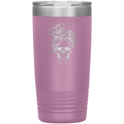 LONG LIVE THE QUEEN SKULL 20 OZ TUMBLER