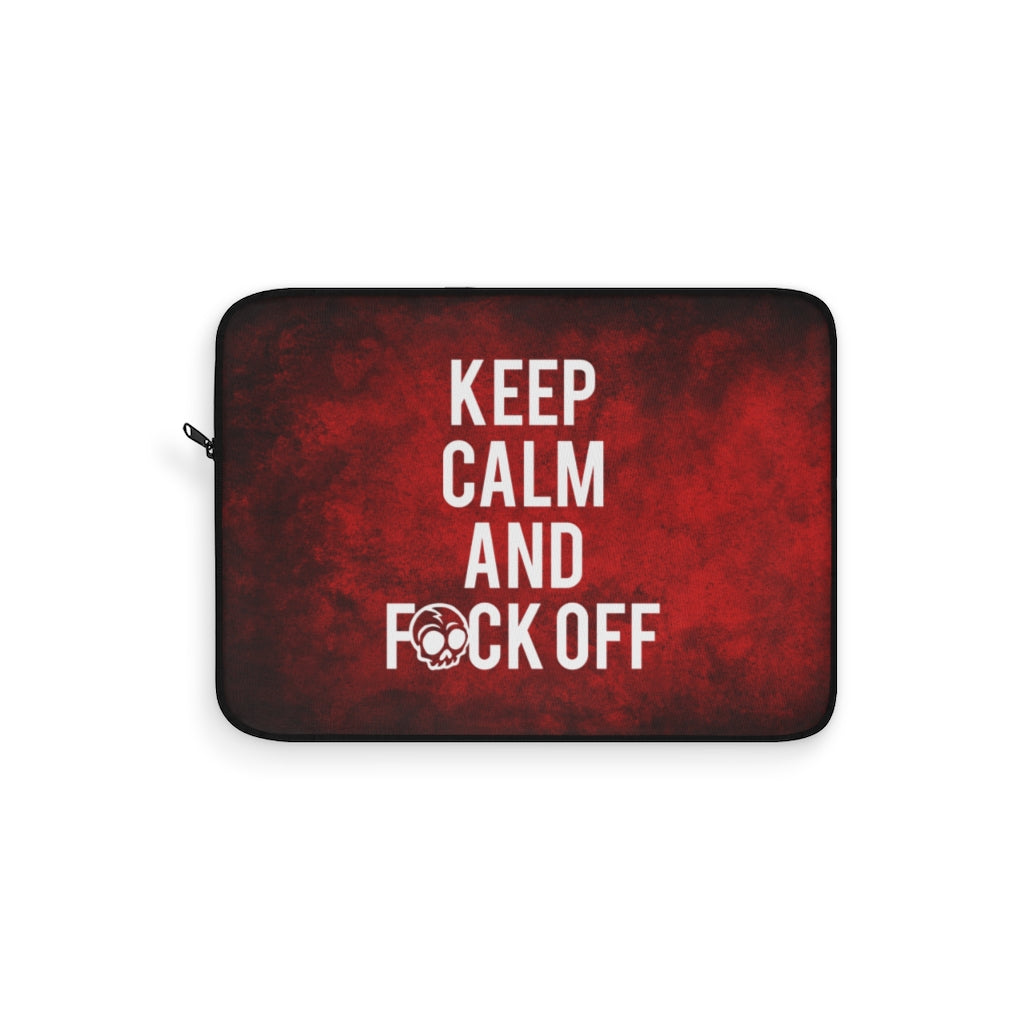 KEEP CALM AND F*CK OFF Laptop Sleeve