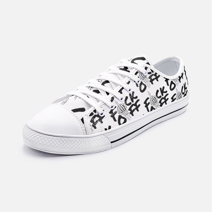 F*CK OFF Low Top Canvas Shoes