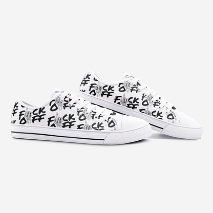 F*CK OFF Low Top Canvas Shoes
