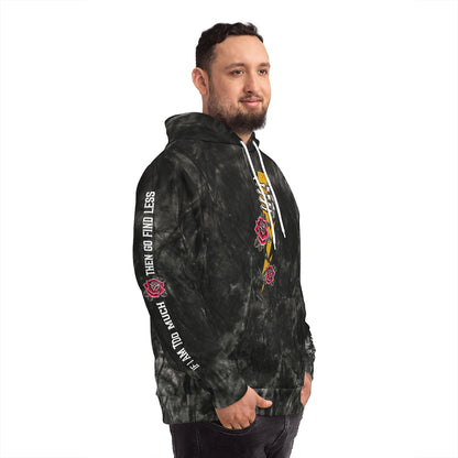 TOO MUCH FIND LESS TIE DYE HOODIE