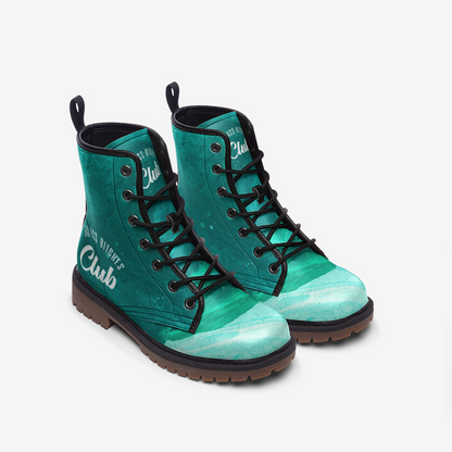 BAD ASS BITCHES CLUB Casual Leather Lightweight Boots