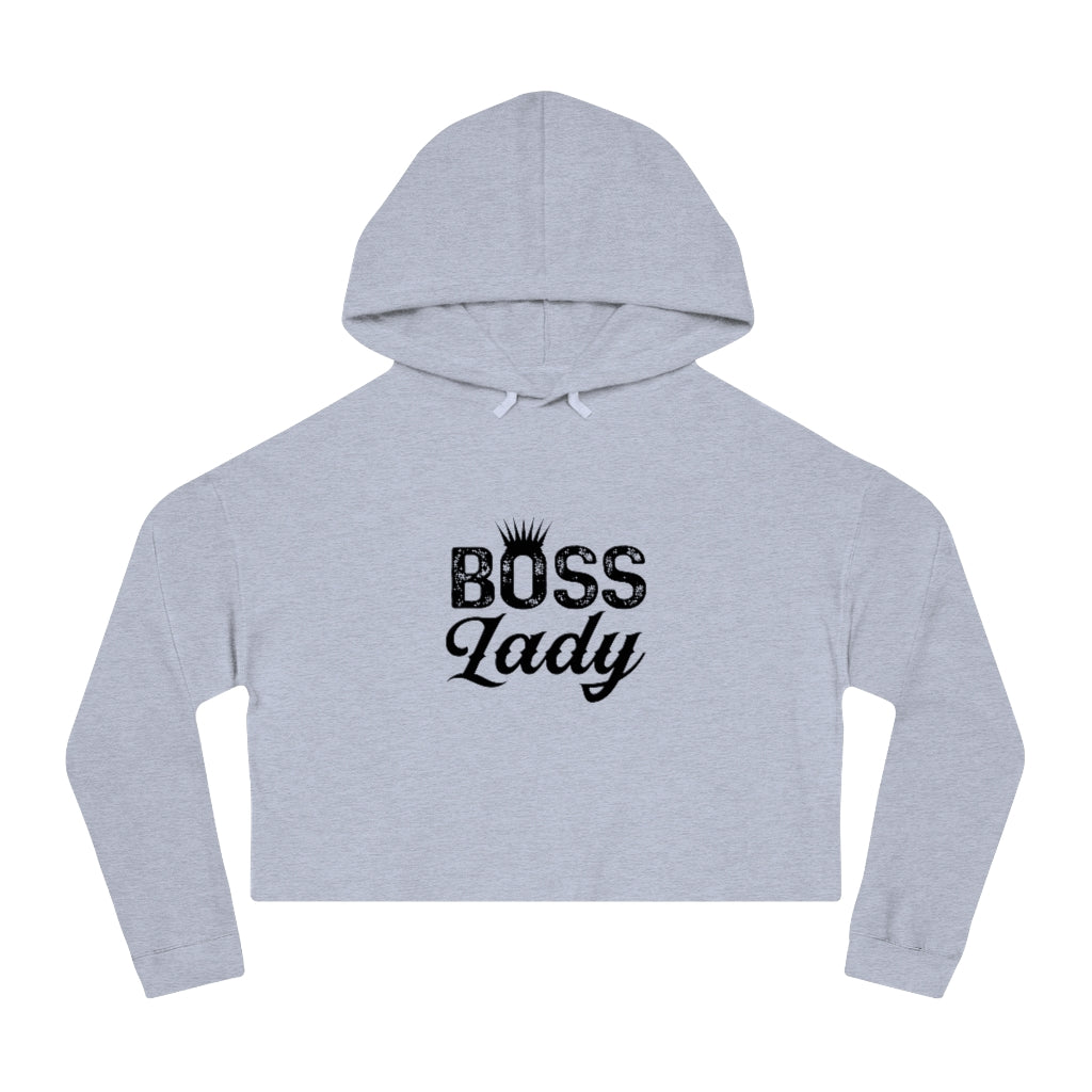 BOSS LADY Cropped Hooded Sweatshirt