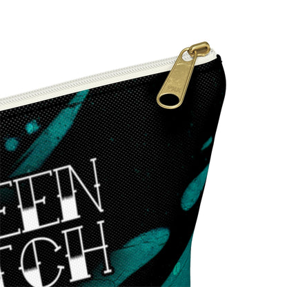 QUEEN BITCH TATTOO TITLE GRAFFITI Accessory Pouch