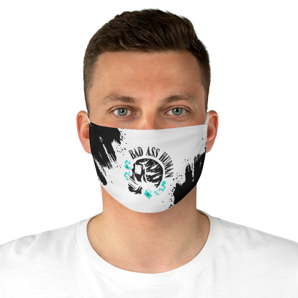 BAD ASS HUMAN MOHAWK Fabric Face Mask