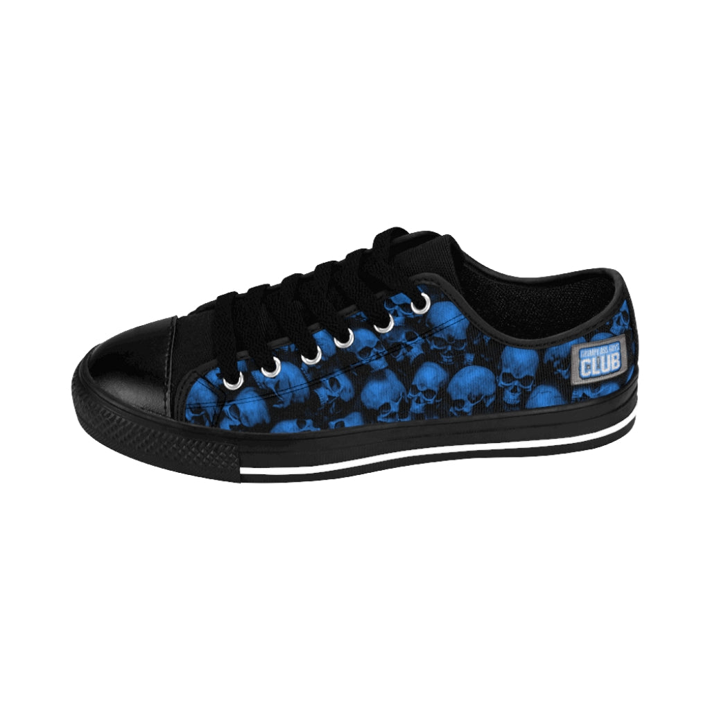 GRUMPY ASS GUYS CLUB BLUE SKULL Men's Sneakers