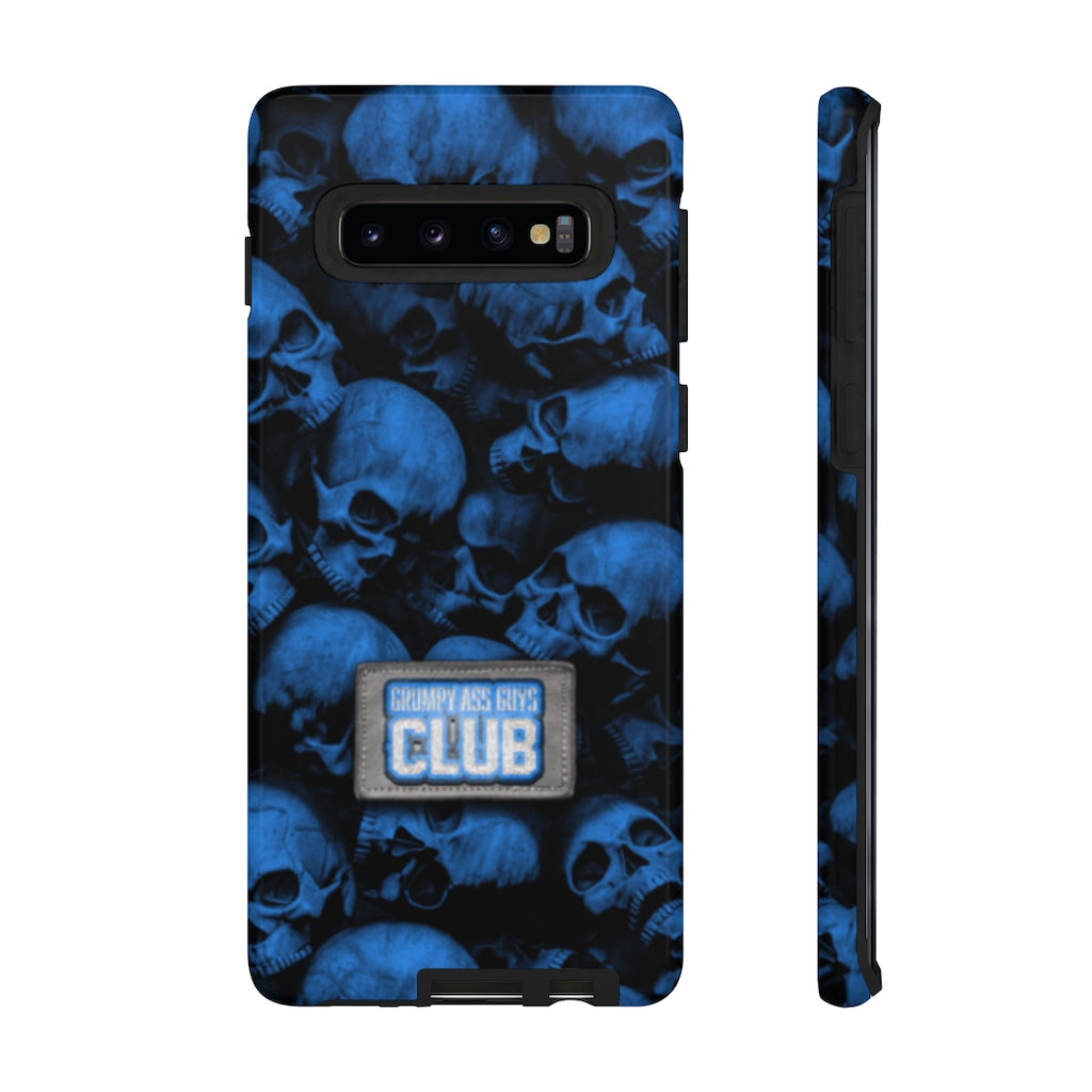GRUMPY ASS GUYS CLUB BLUE SKULL Tough Phone Case