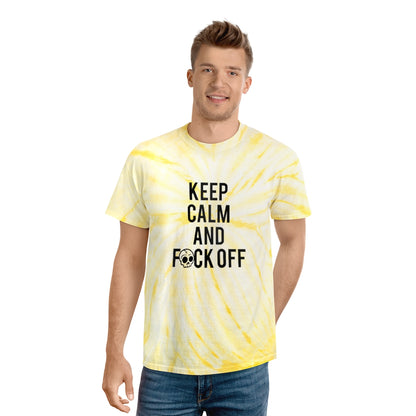 KEEP CALM AND F*CK OFF Tie-Dye Tee / Cyclone