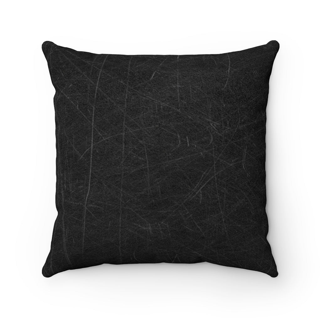 GRUMPY GUYS CLUB SKULL Faux Suede Square Pillow