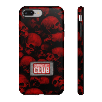 GRUMPY ASS GUYS CLUB RED SKULL Tough Phone Case