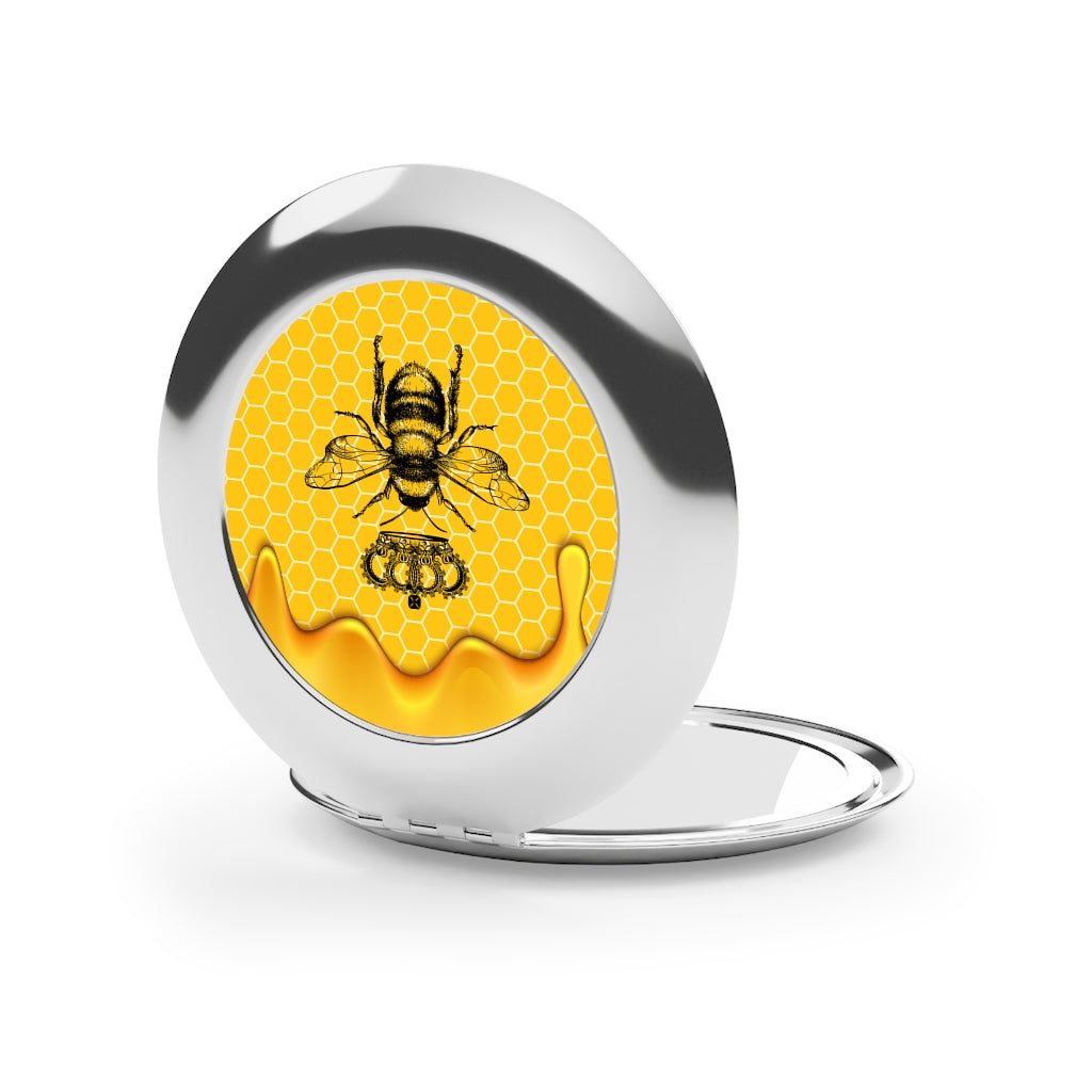 QB CLASSY QUEEN BEE Compact Travel Mirror