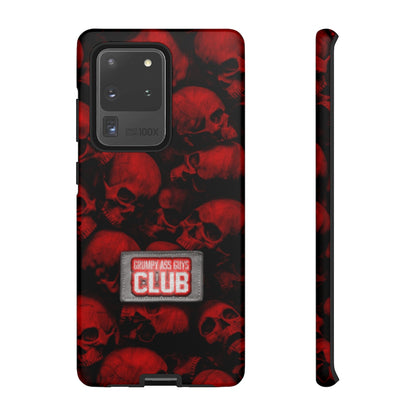 GRUMPY ASS GUYS CLUB RED SKULL Tough Phone Case