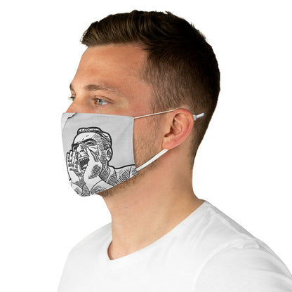 GRUMPY SCREAM Fabric Face Mask