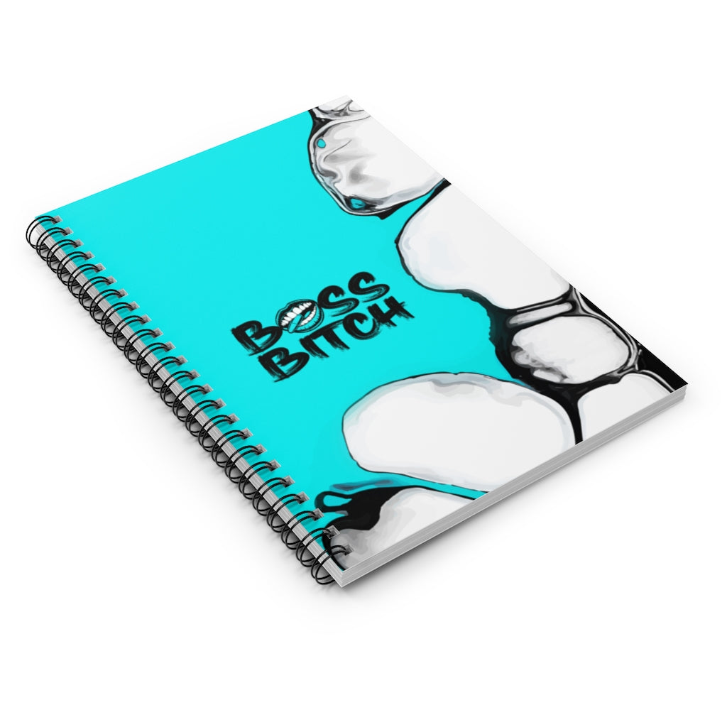 BOSS BITCH BULLET Spiral Notebook - Ruled Line