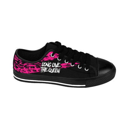 LONG LIVE THE QUEEN BLACK SOLE Women's Low Tops