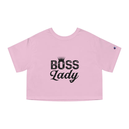 BOSS LADY Champion Women's Heritage Cropped T-Shirt