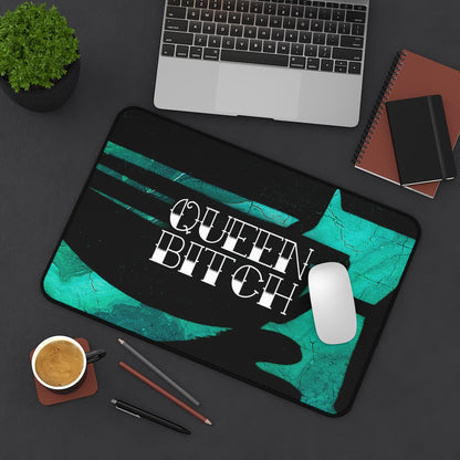 QUEEN BITCH TITLE GRAFFITI Desk Mat