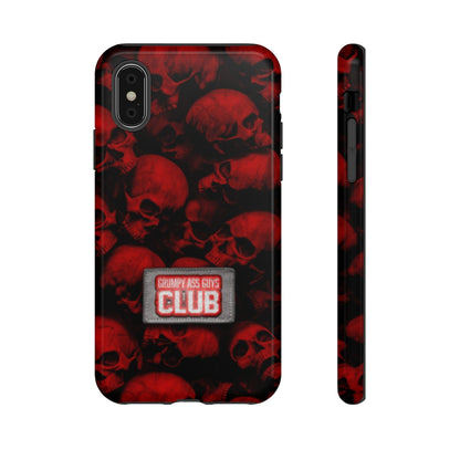 GRUMPY ASS GUYS CLUB RED SKULL Tough Phone Case