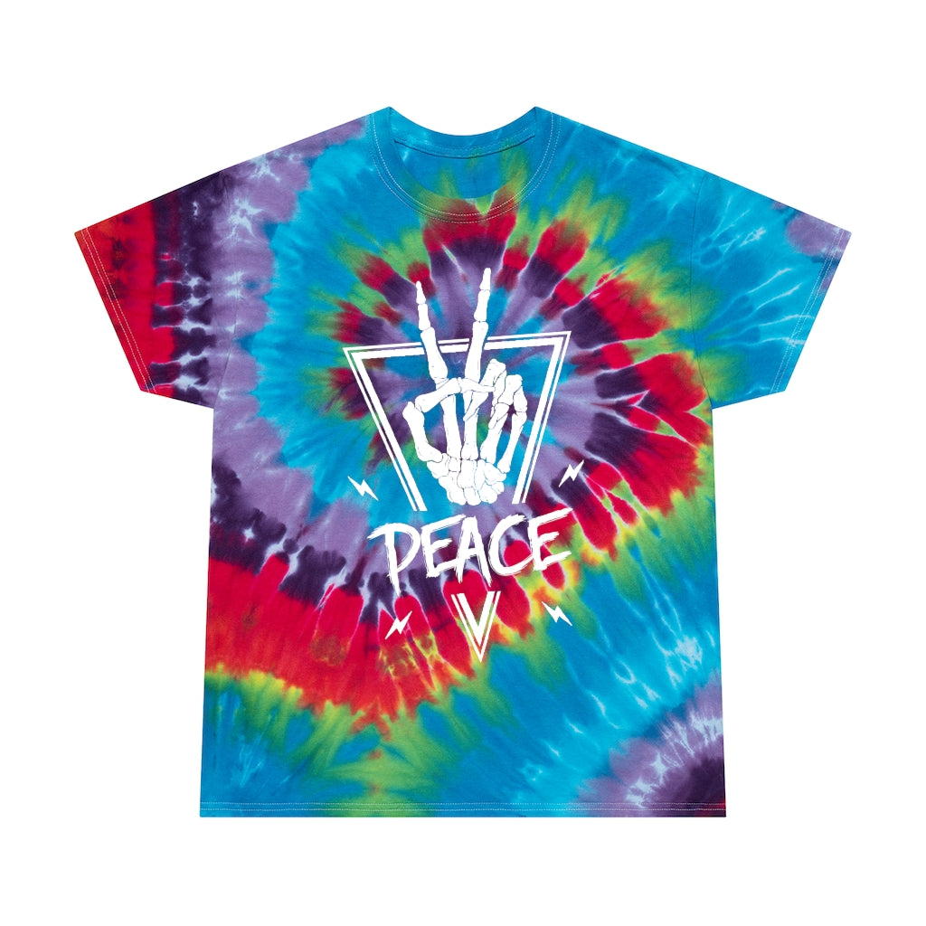 PEACE OUT Tie-Dye Tee / Spiral