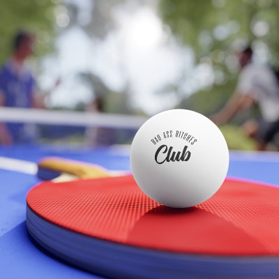 BAD ASS BITCHES CLUB Ping Pong Balls, 6 pcs