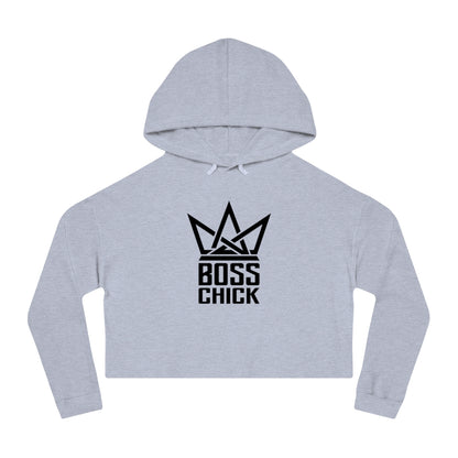BOSS CHICK Cropped Hooded Sweatshirt