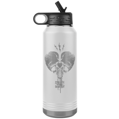 CREATE DESTROY BAD ASS HUMAN 32 OZ WATER BOTTLE