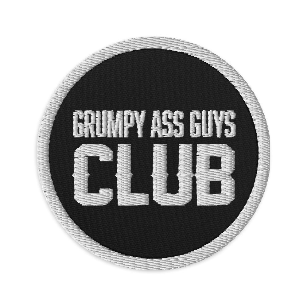 GRUMPY ASS GUYS CLUB EMBROIDERED PATCH