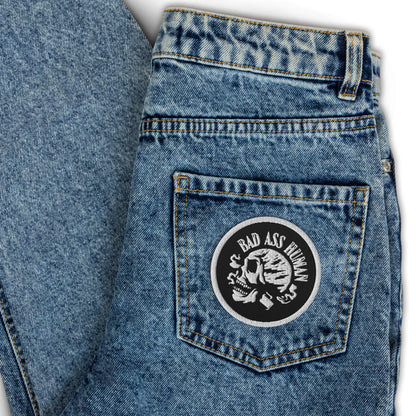 BAD ASS HUMAN MOHAWK EMBROIDERED PATCH