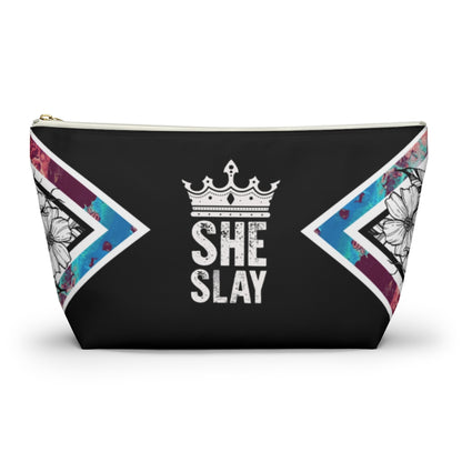 SHE SLAY Accessory Pouch w T-bottom