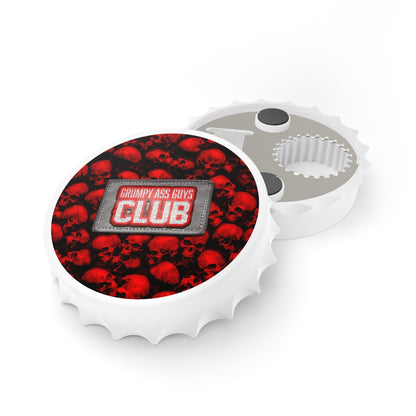 GRUMPY ASS GUYS CLUB RED SKULL Bottle Opener