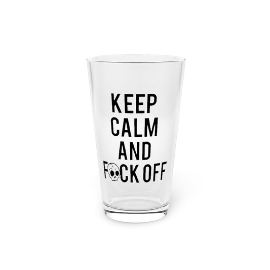 KEEP CALM AND F*CK OFF PINT GLASS