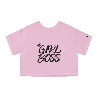 GIRL BOSS Champion Women's Heritage Cropped T-Shirt