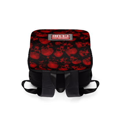 GRUMPY ASS GUYS CLUB RED SKULL Casual Shoulder Backpack