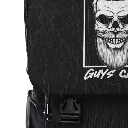 GRUMPY GUYS CLUB SKULL Casual Shoulder Backpack