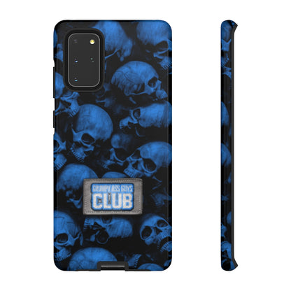 GRUMPY ASS GUYS CLUB BLUE SKULL Tough Phone Case