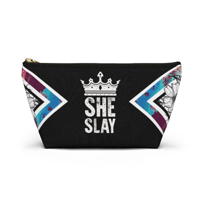 SHE SLAY Accessory Pouch w T-bottom