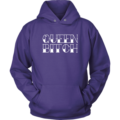 QUEEN BITCH TATTOO TYPE HOODIE